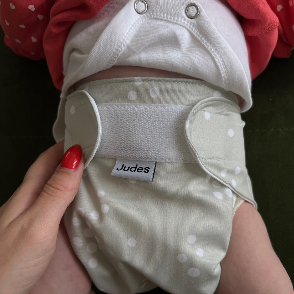 Judes cloth diaper baby stimulate bowel movement