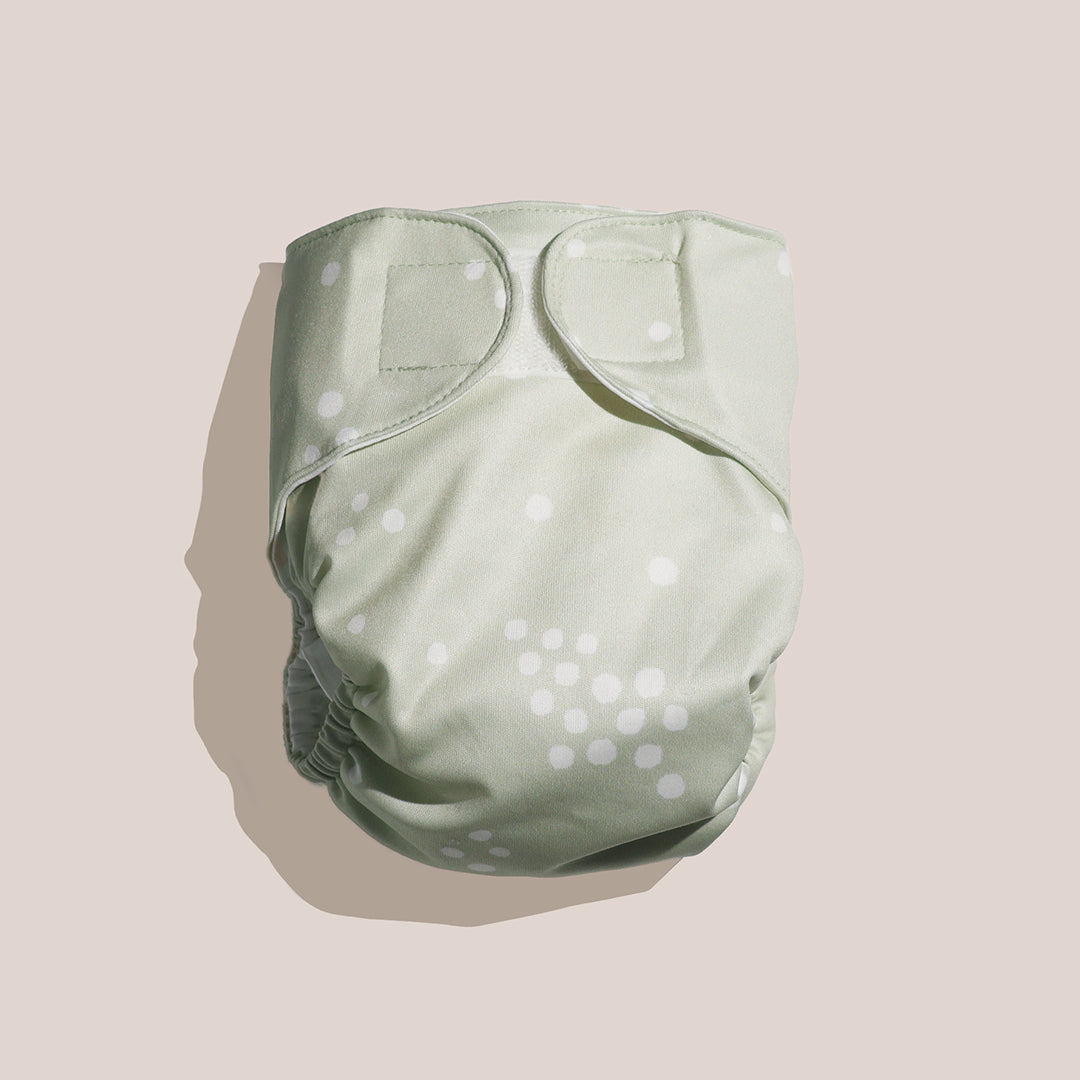 Judes Cover for Cloth Diaper in Cloudy Dots