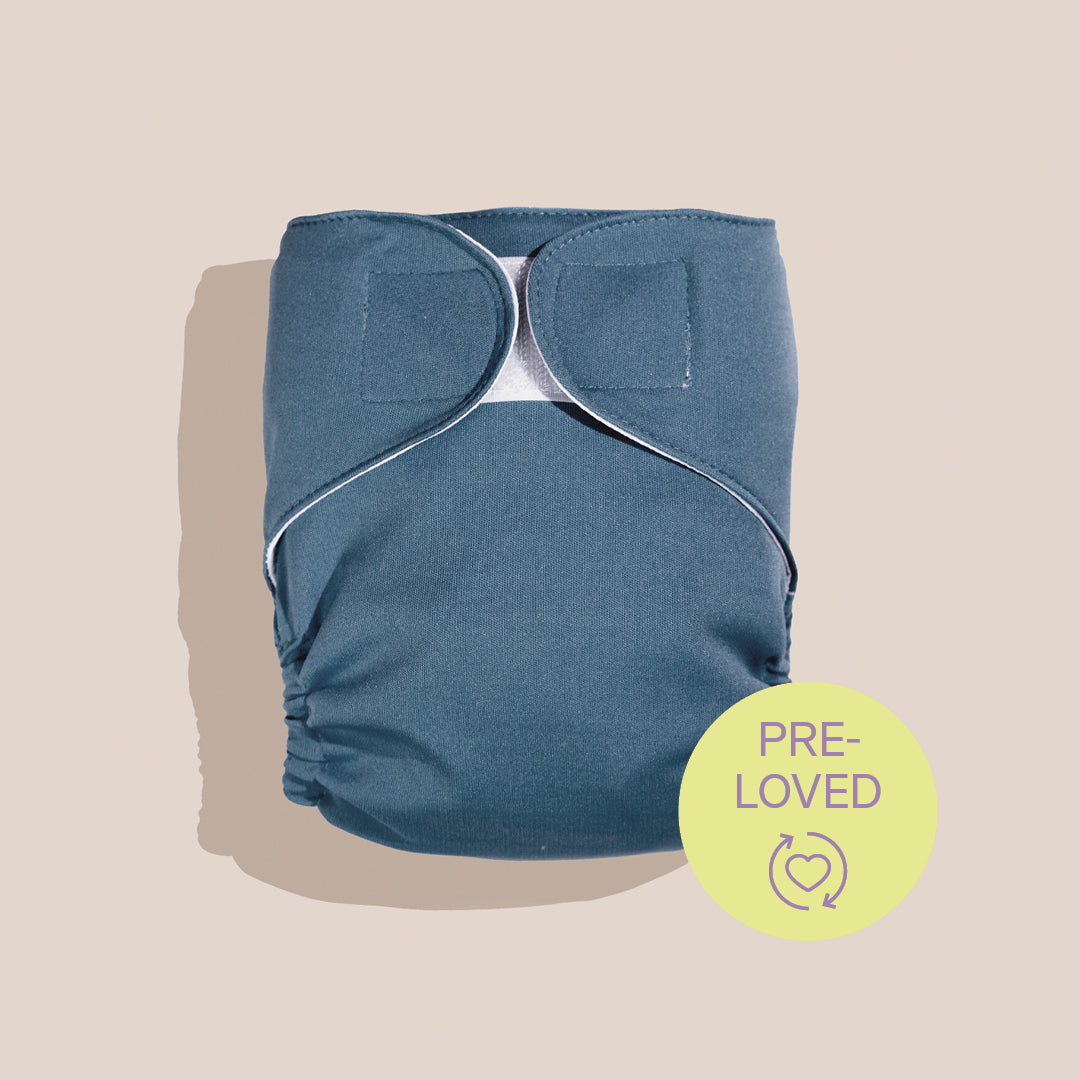 Pre-loved Judes cover for cloth diaper in Aubergine