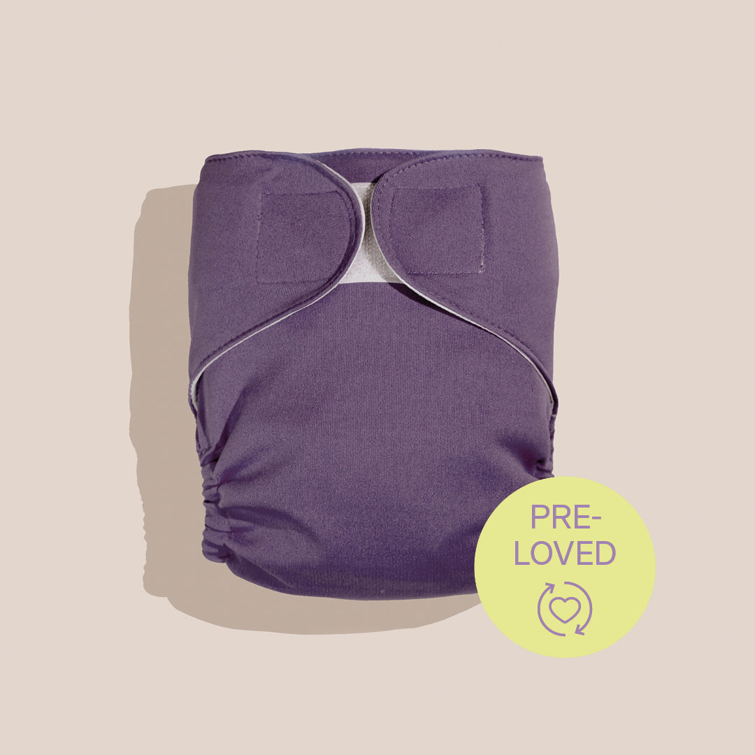 Pre-Loved Judes Cover for Cloth Diaper in Plum